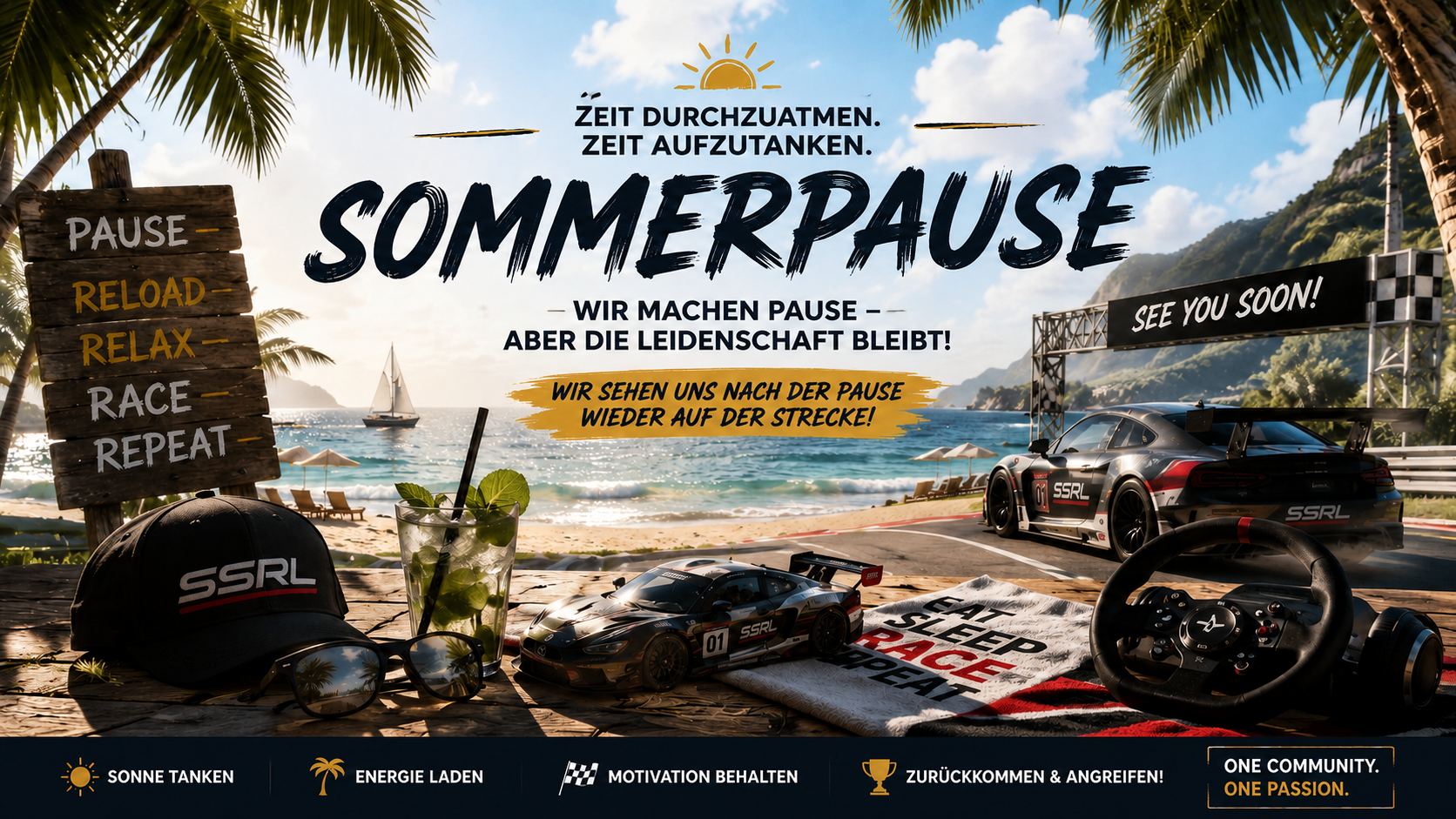 SSRL Sommerpause – wir sehen uns nach der Pause wieder auf der Strecke